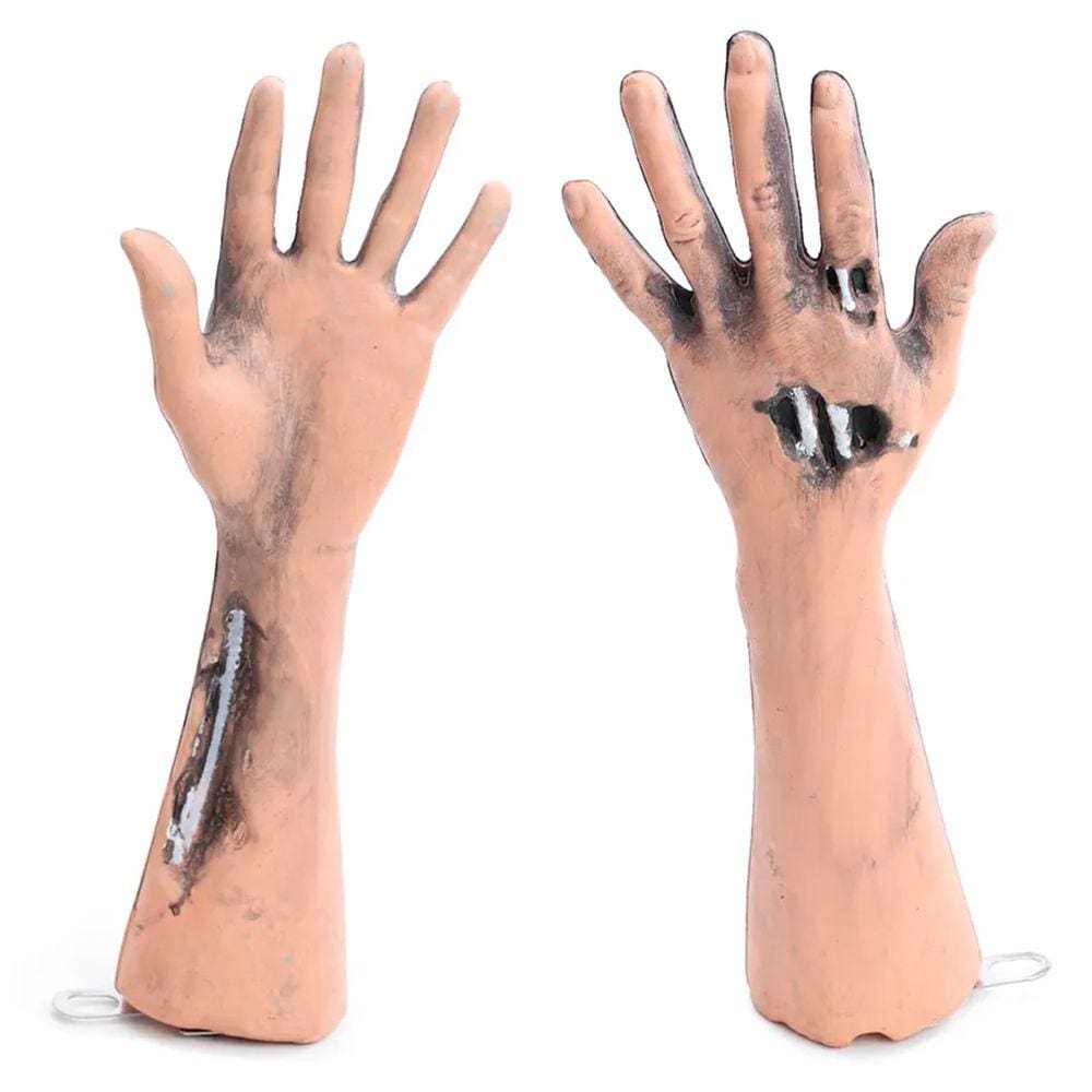 Decoração Halloween Mãos Machucadas - 32cm
