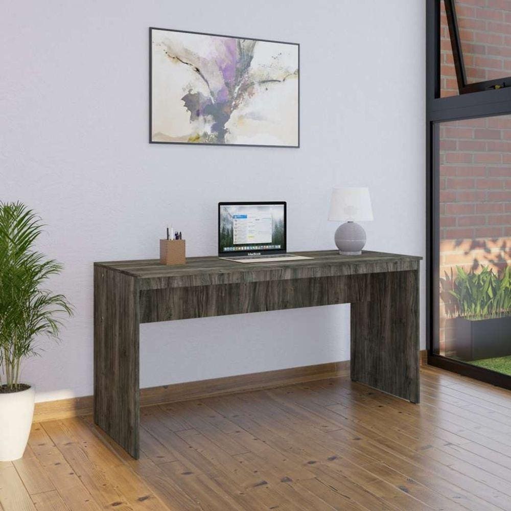 mesa de escritório diretor carvalho dark 150 cm