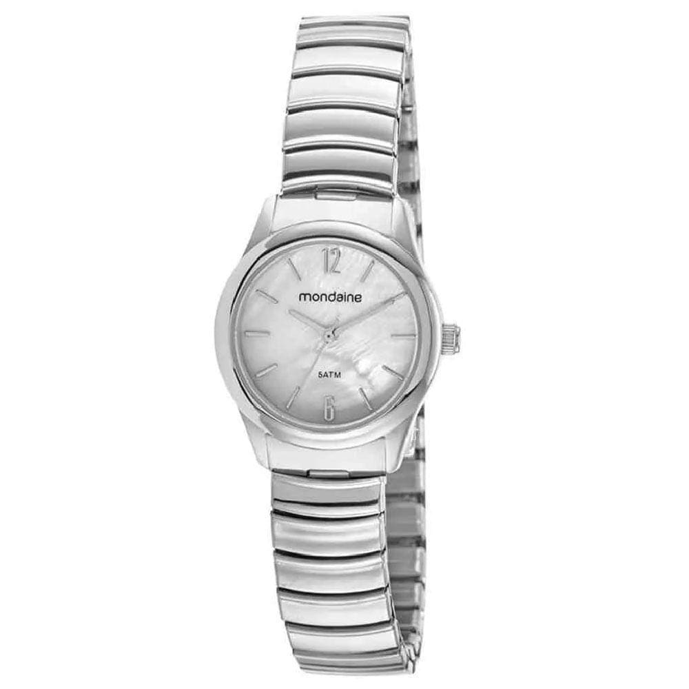 Relógio MONDAINE feminino prata mola 32457L0MVNE2