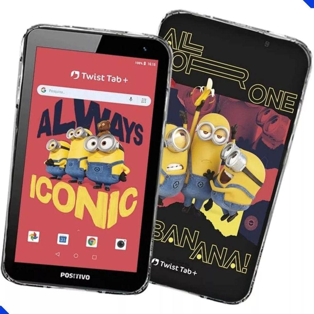 Tablet Infantil Positivo Minions Com Capa 64Gb 2 GB RAM