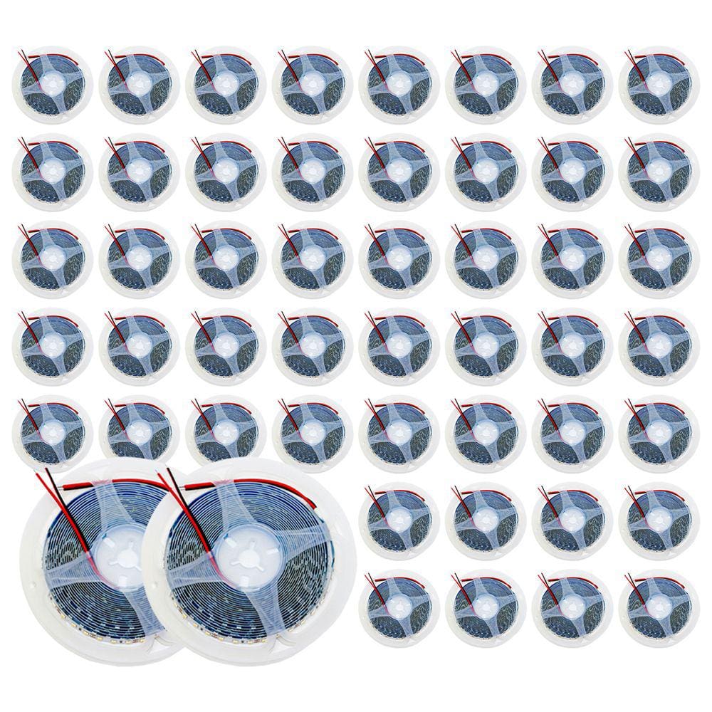 Kit 50 Rolos Fita Led 2835 5M 120 Leds/m 12v Ip20 10W 4000K