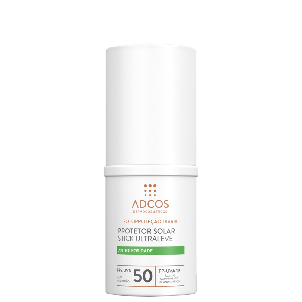 Adcos Fotoproteção Diária Stick Ultraleve FPS50 Incolor - Protetor Solar Facial 15g