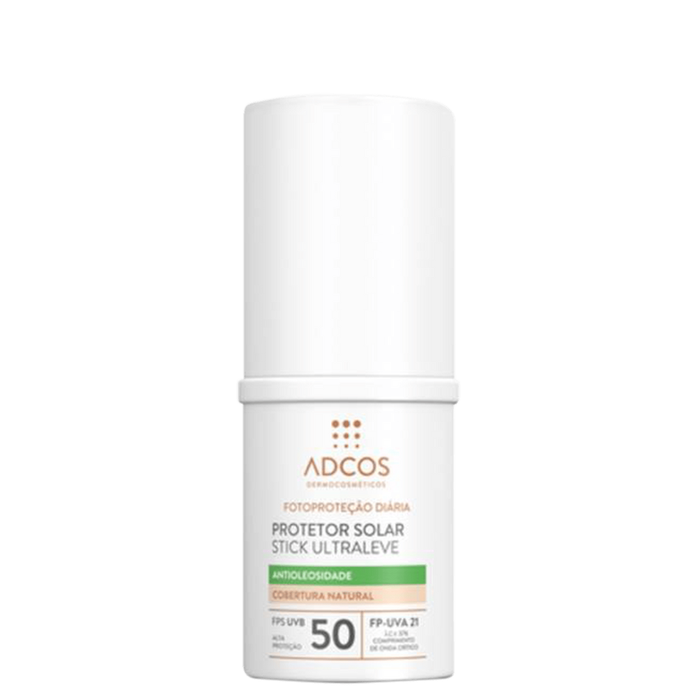 Adcos Fotoproteção Diária Stick Ultraleve FPS50 Beige - Protetor Solar Facial com Cor 15g