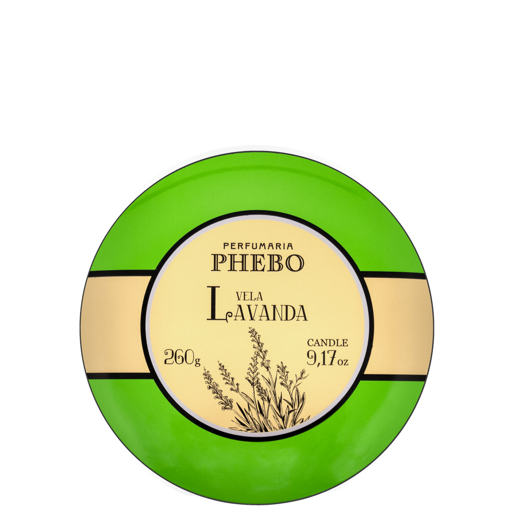 Phebo Águas Lavanda - Vela Perfumada 260g