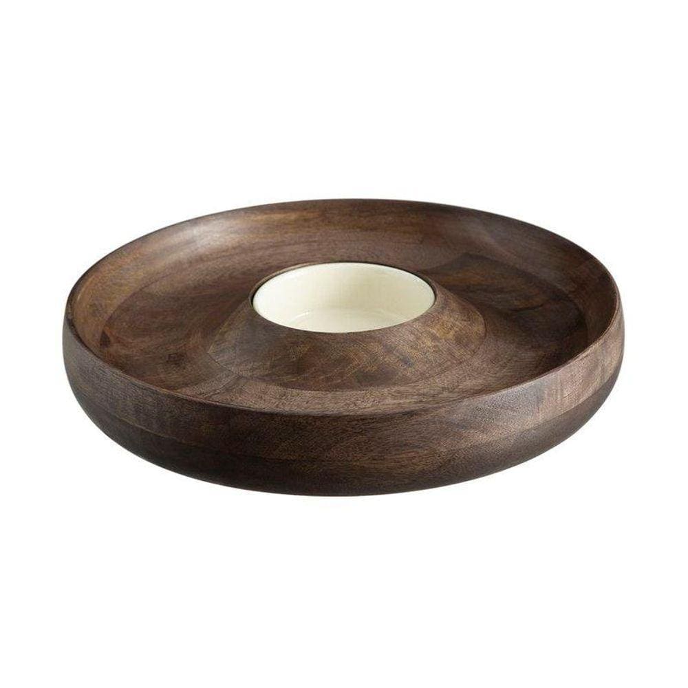 Petisqueira Home Style Blend Acácia 34 cm