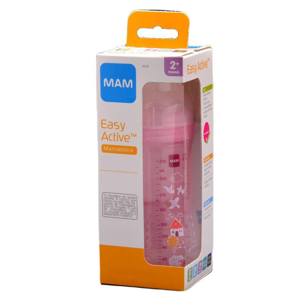 Mamadeira Easy Active Bico 2m+ Rosa | Extra