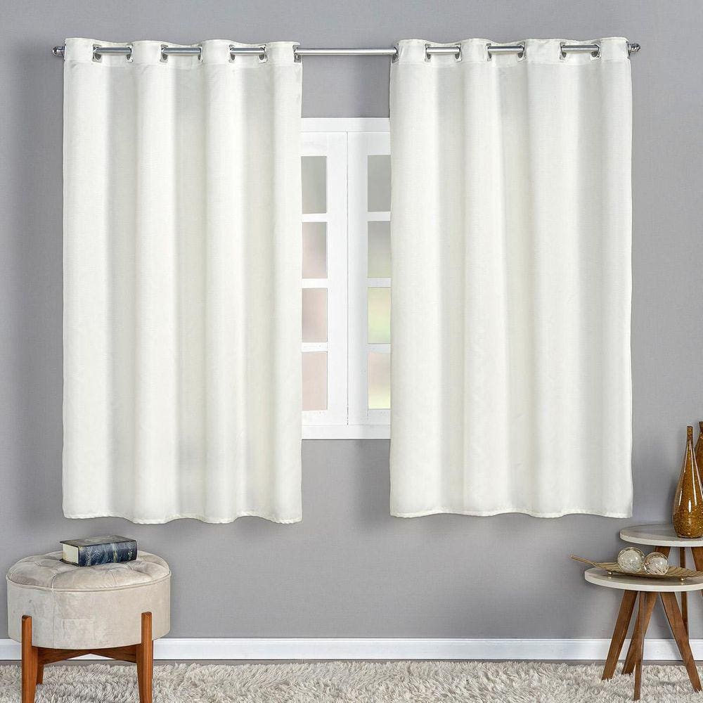 Cortina Cetim 2,80M X 1,60M Seda Elegante Luxo Sala Palha