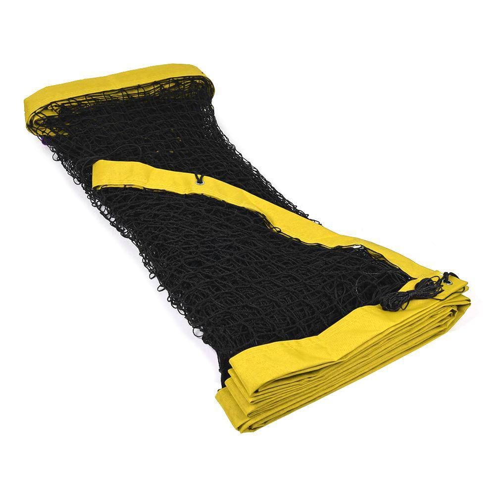 Rede de Beach Tennis Master Lazer Fio 1mm Seda Malha 4x4 com 4 Faixas - Amarela