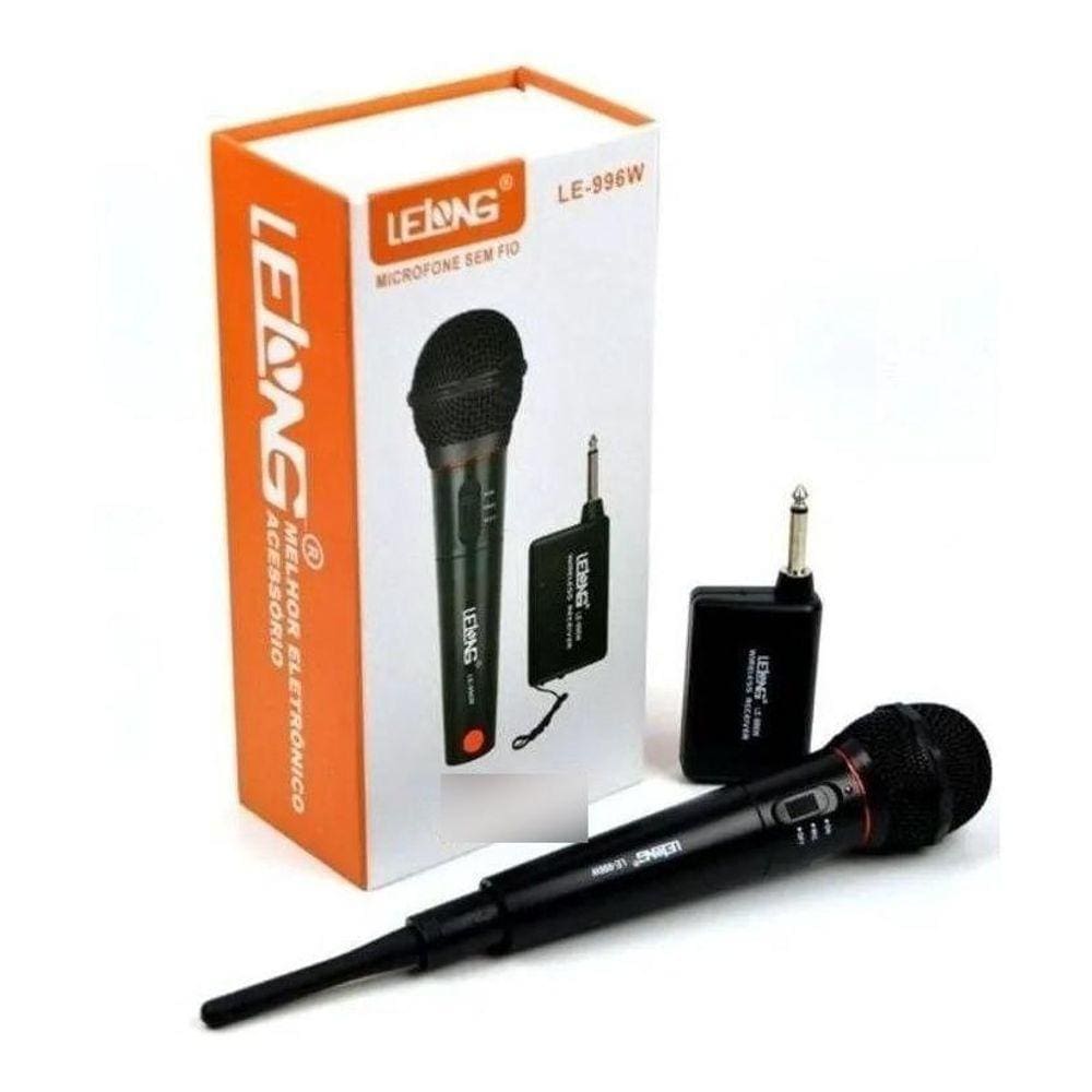 Microfone Profissional Lelong Sem Fio Le996W