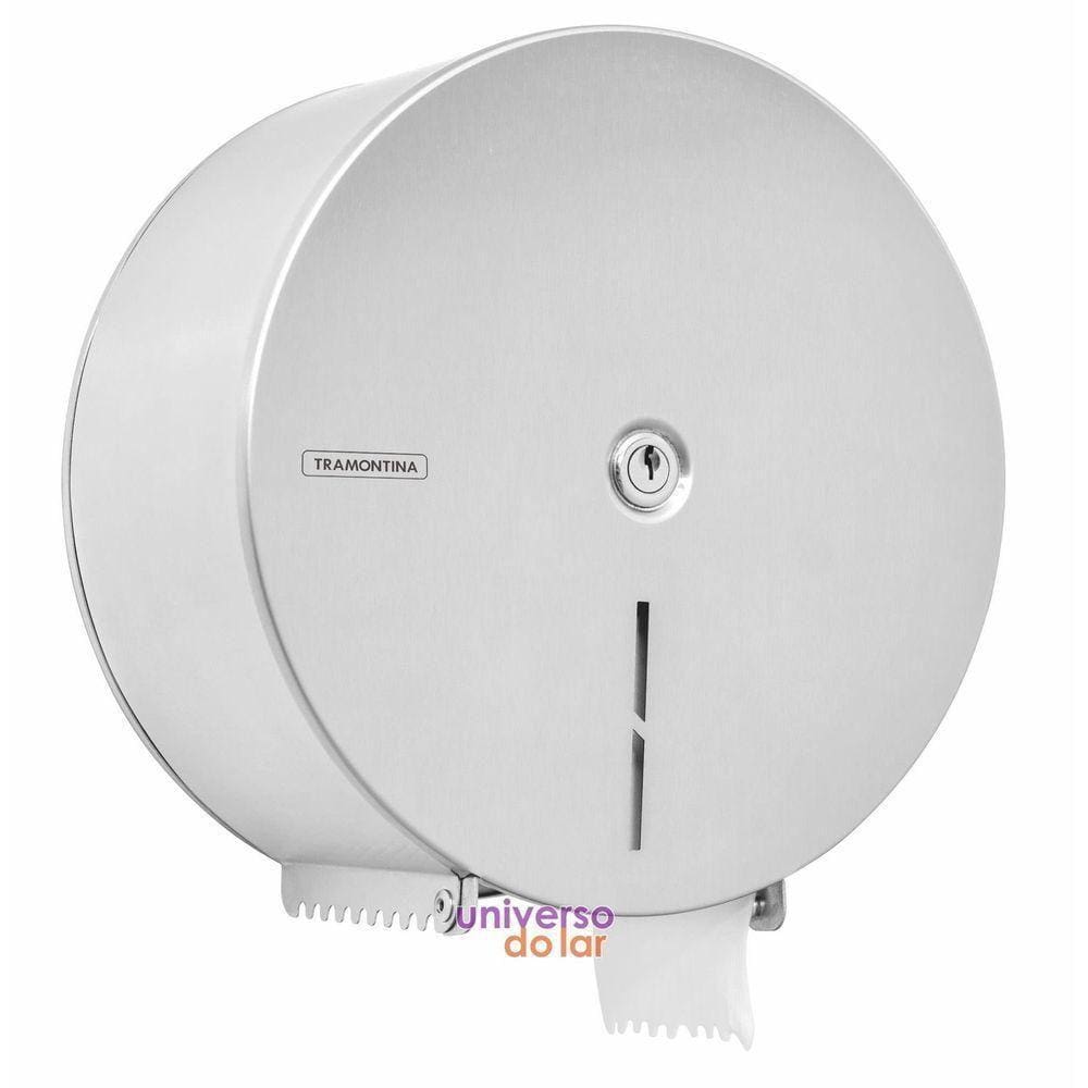 Dispenser Para Papel Higiênico Tramontina Com Acabamento Scotch Brite Grande Aço Inox