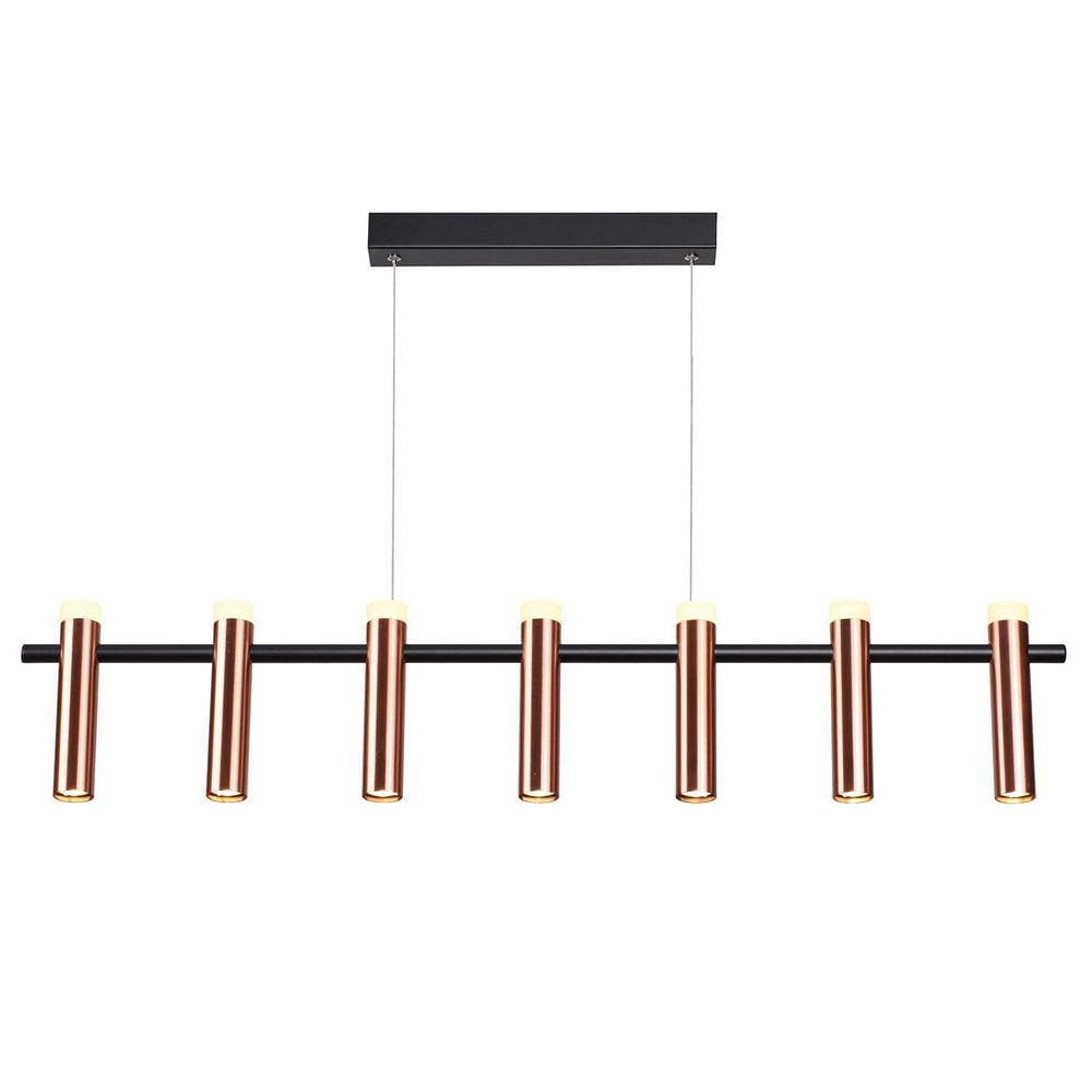 Pendente 105cm x 20cm 3000K Tubi Bella Iluminação Cobre