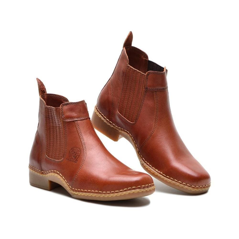 Botina Masculina Bota Couro Cano Curto Lisa Trabalho