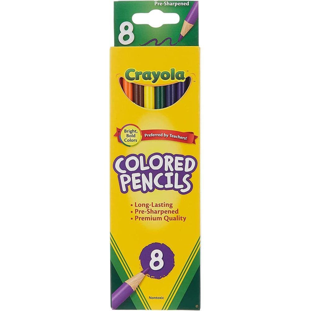 Conjunto Crayola De 8 Lápis Coloridos Não Toxico