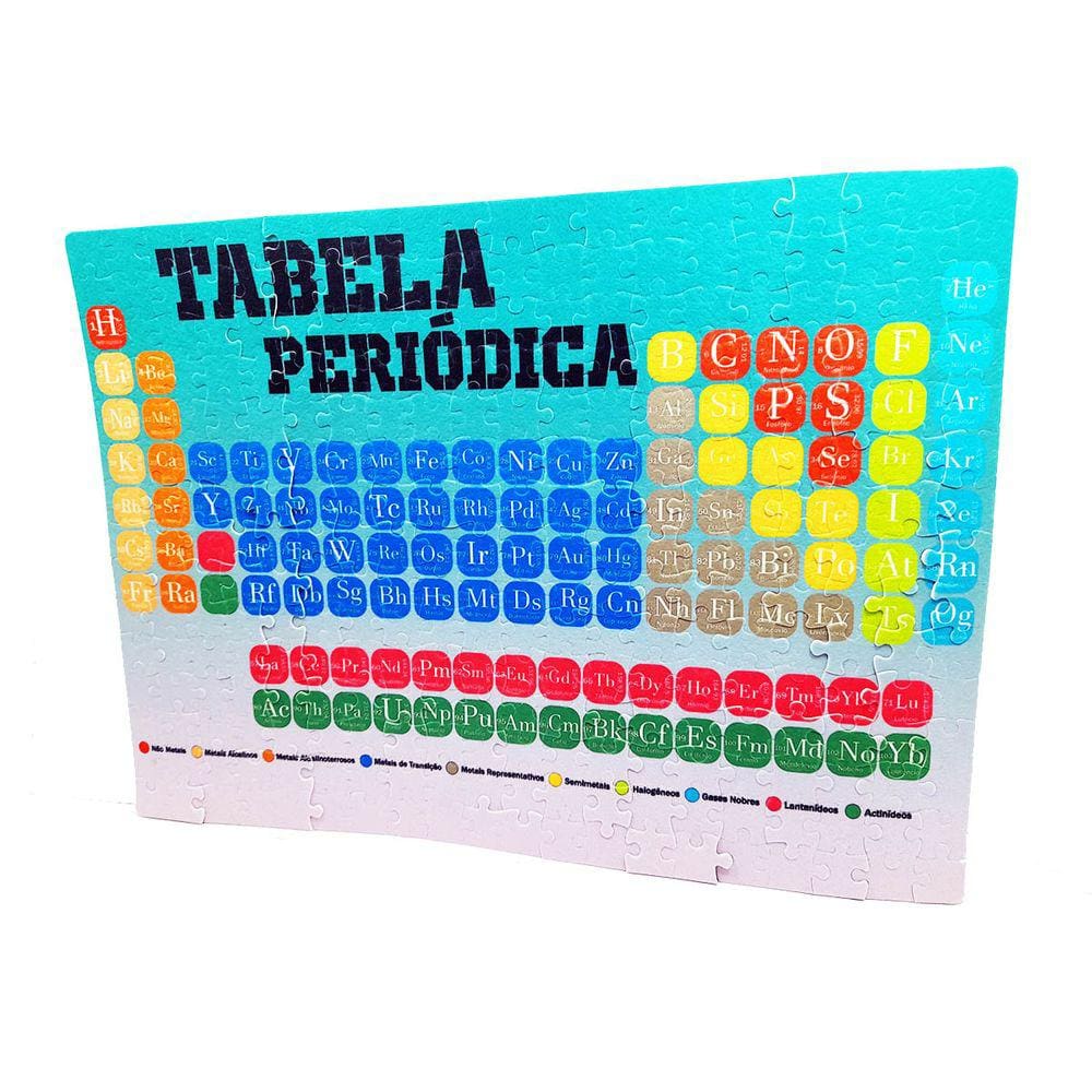 Quebra cabeça Tabela periódica em MDF madeira de 300 peças