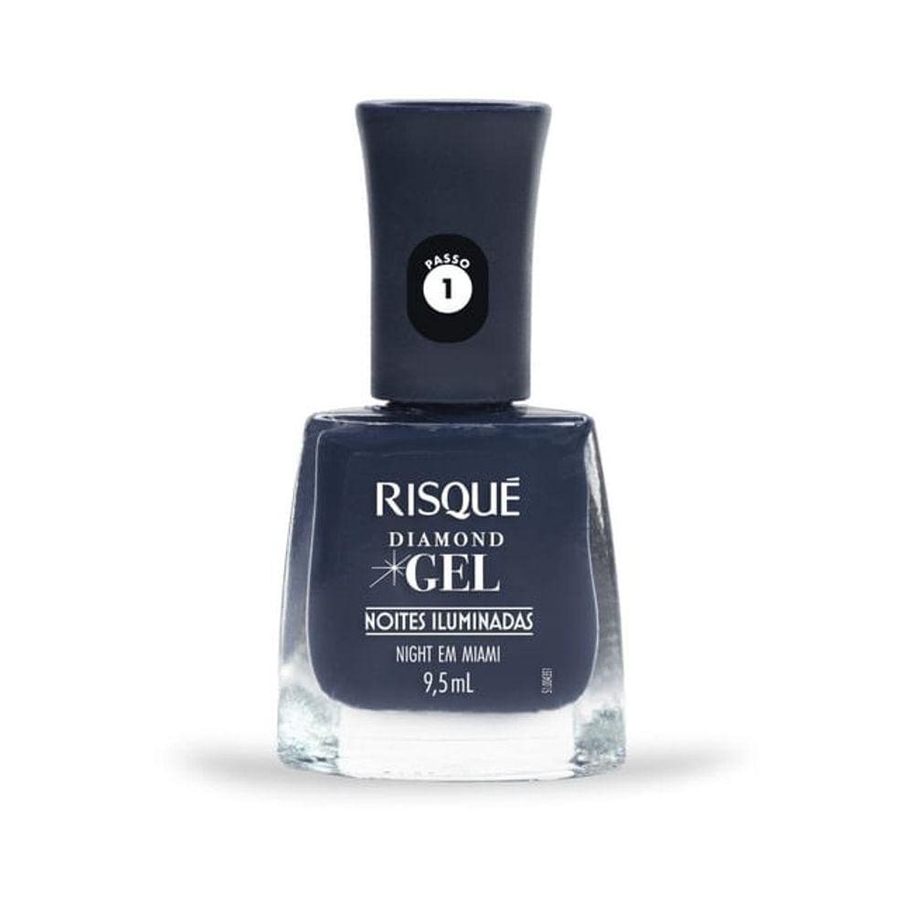 Esmalte Risqué Diamond Gel Noites Iluminadas Night em Miami 9,5ml
