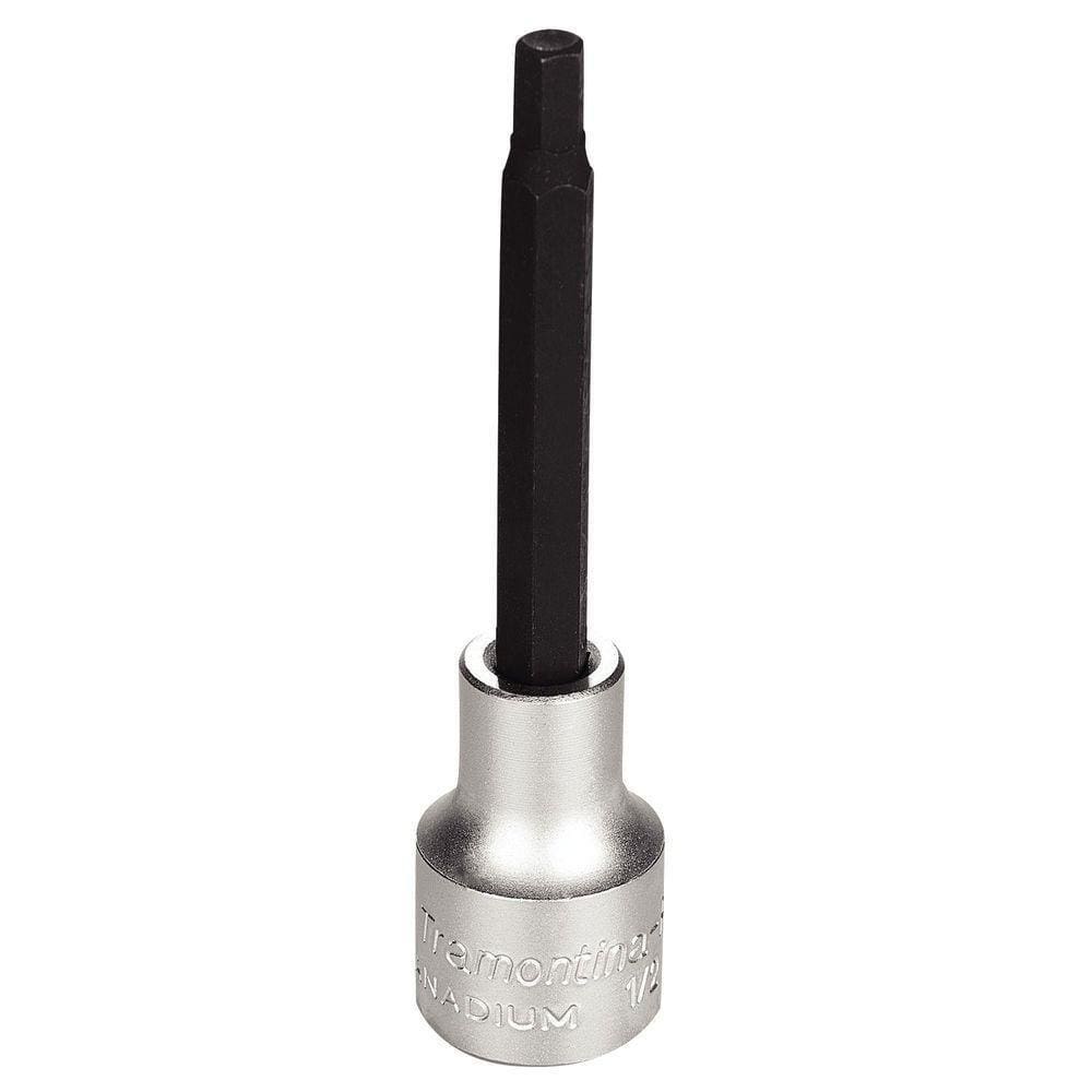 Soquete Em Aço Cromo Vanádio Ponta Hexagonal Longa 7/32” - Encaixe 1/2” Tramontina Pro Tramontina