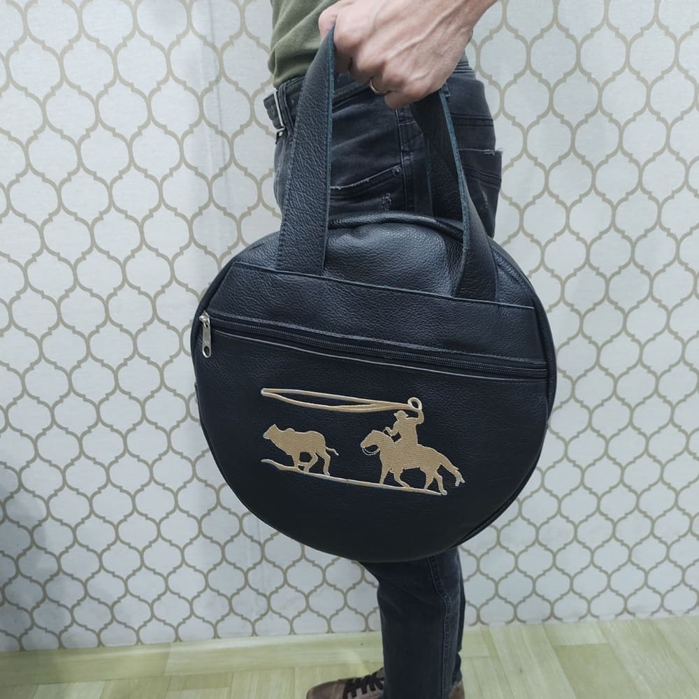Bolsa Porta Laço Couro Cor Preta – Coutre Bolsas