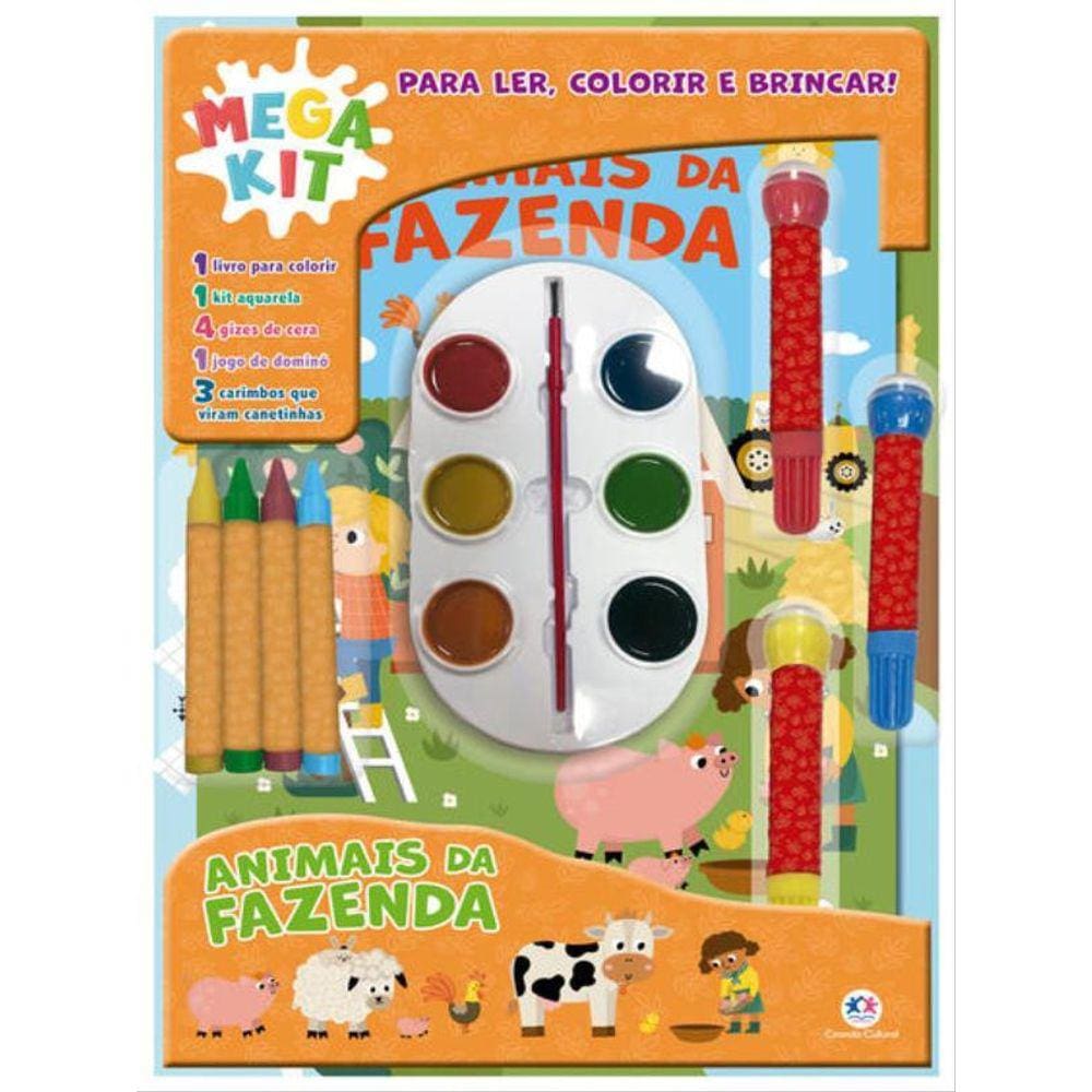 Animais Da Fazenda - Ler, Colorir E Brincar