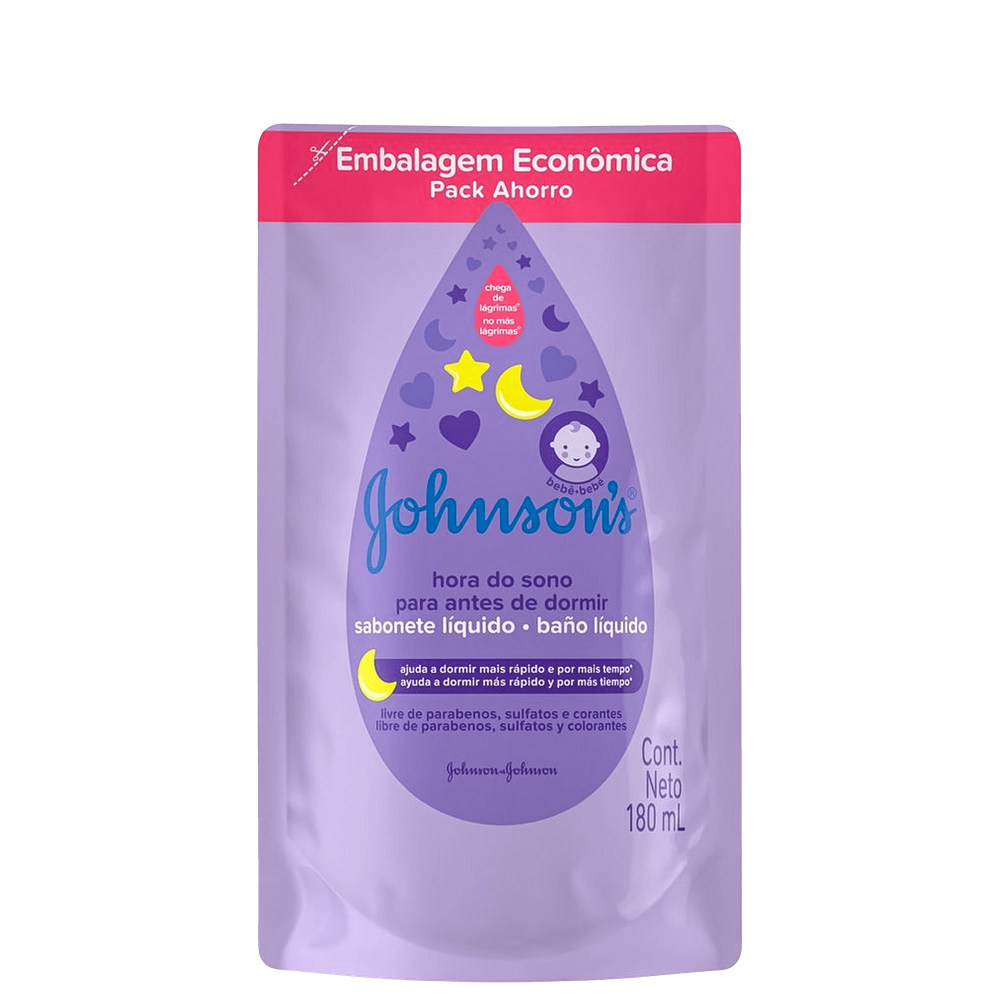 Johnson`s Baby Hora do Sono Refil - Sabonete Líquido 180ml