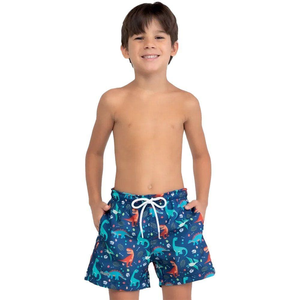 Shorts Mash Dino Infantil Masculina