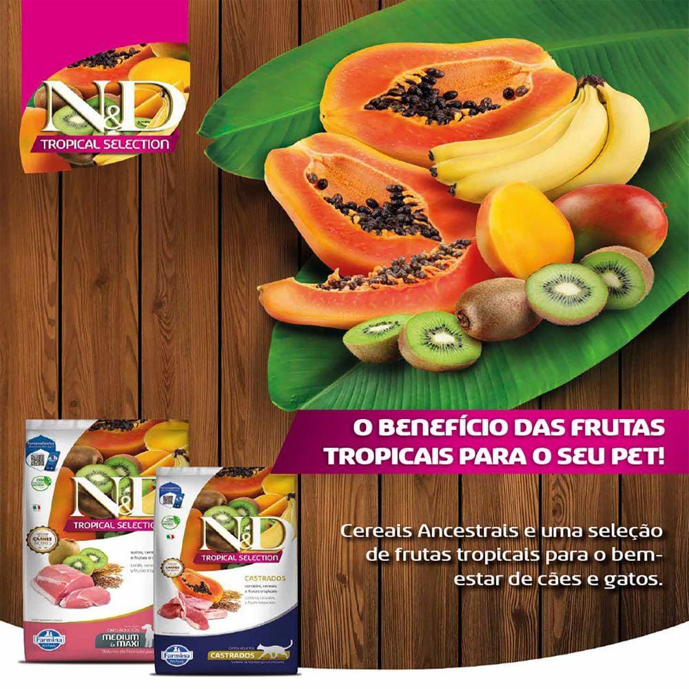 Ração N&D Tropical Selection Para Cães Adultos Medium/Maxi Salmão Leve 12kg e pague 10kg