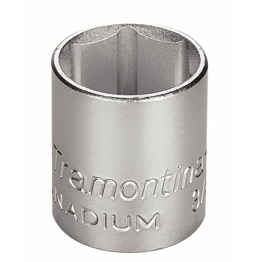 Soquete Sextavado Em Aço Cromo Vanádio 18 Mm - Encaixe 3/8” Tramontina Pro Tramontina