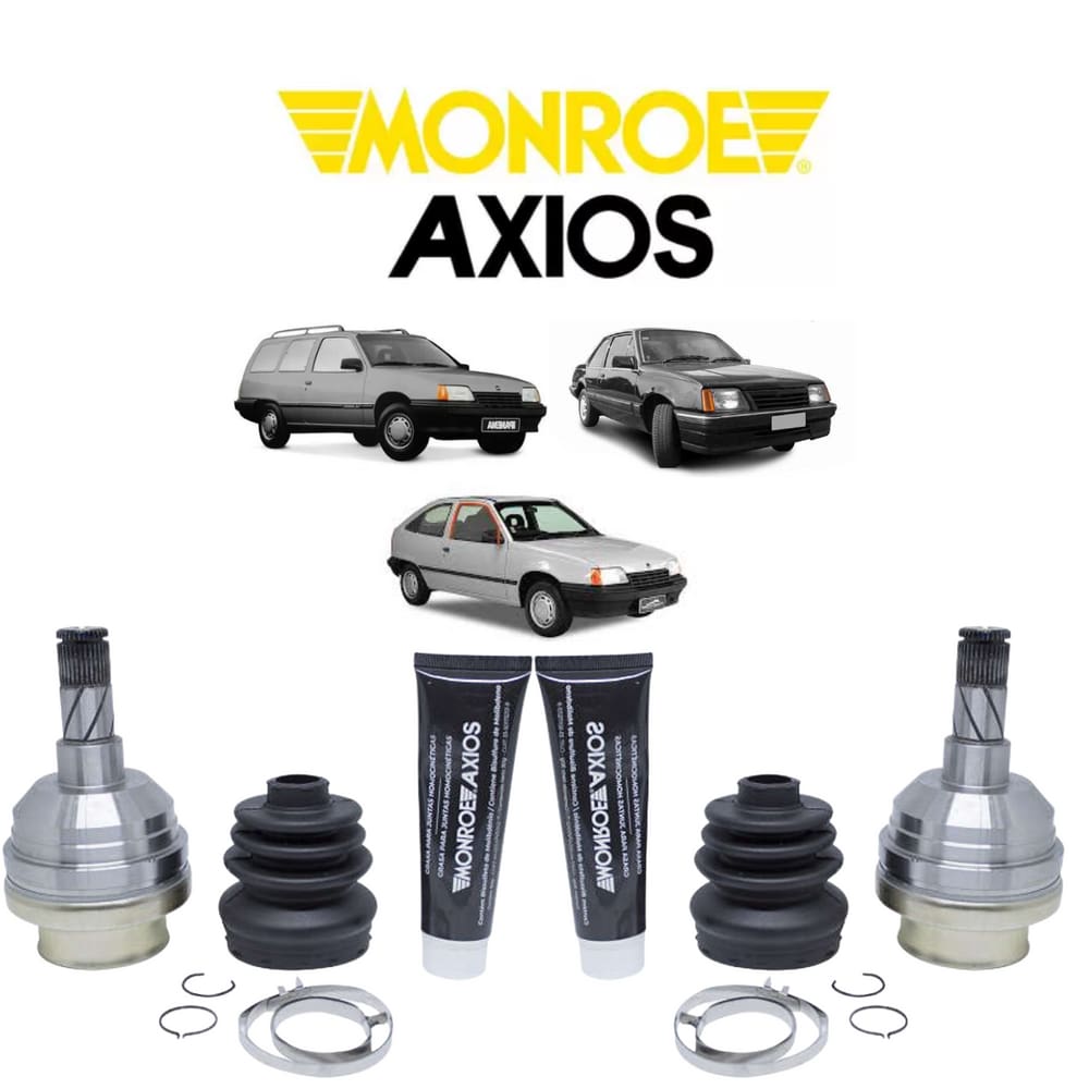 Par Homocinética Axios Deslizante Dianteira Lado Câmbio Chevrolet Monza 1982 A 1996