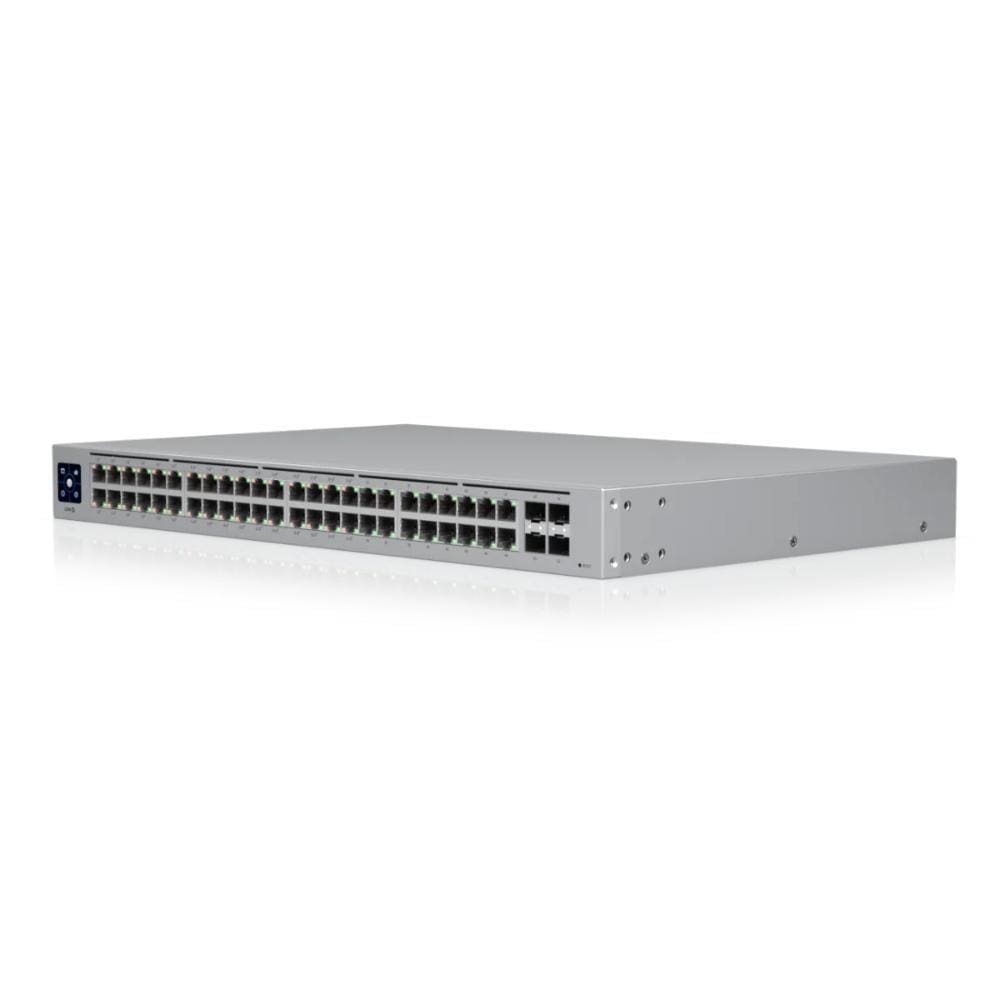 Switch 48 Portas Ubiquiti UniFi - 48 Portas Gigabit - 4 Portas SFP Gigabit - PoE+ - Gerenciável