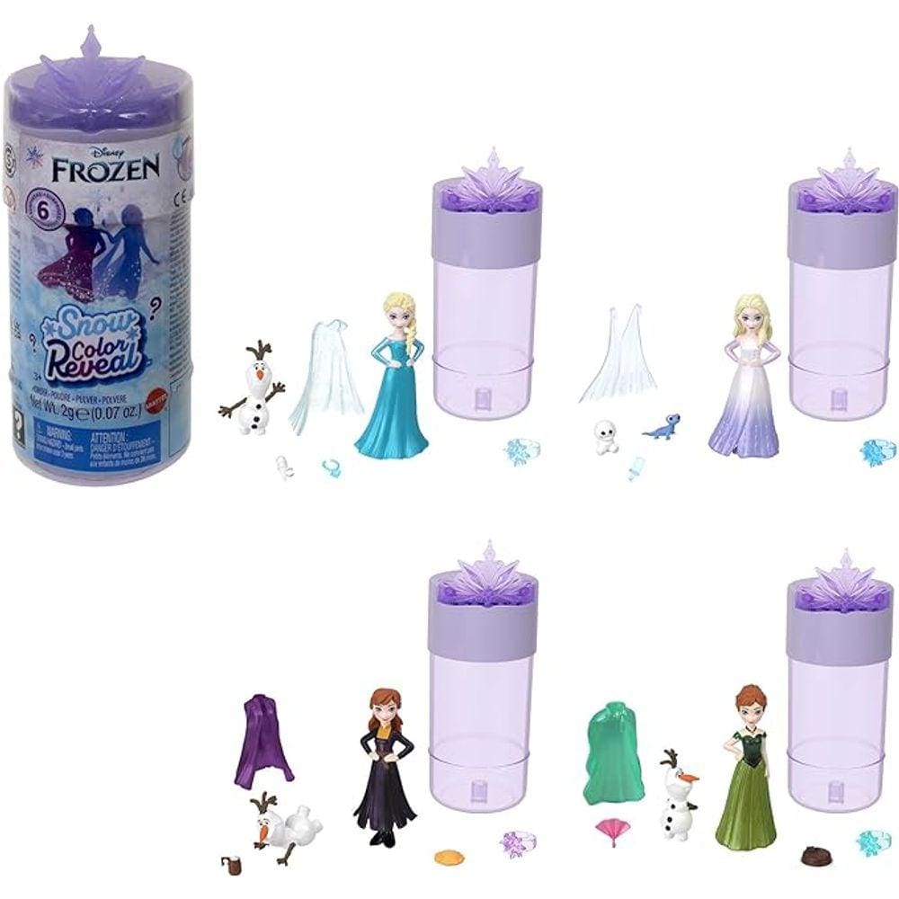 Disney Frozen Snow Color Reveal Small Dolls MATTEL