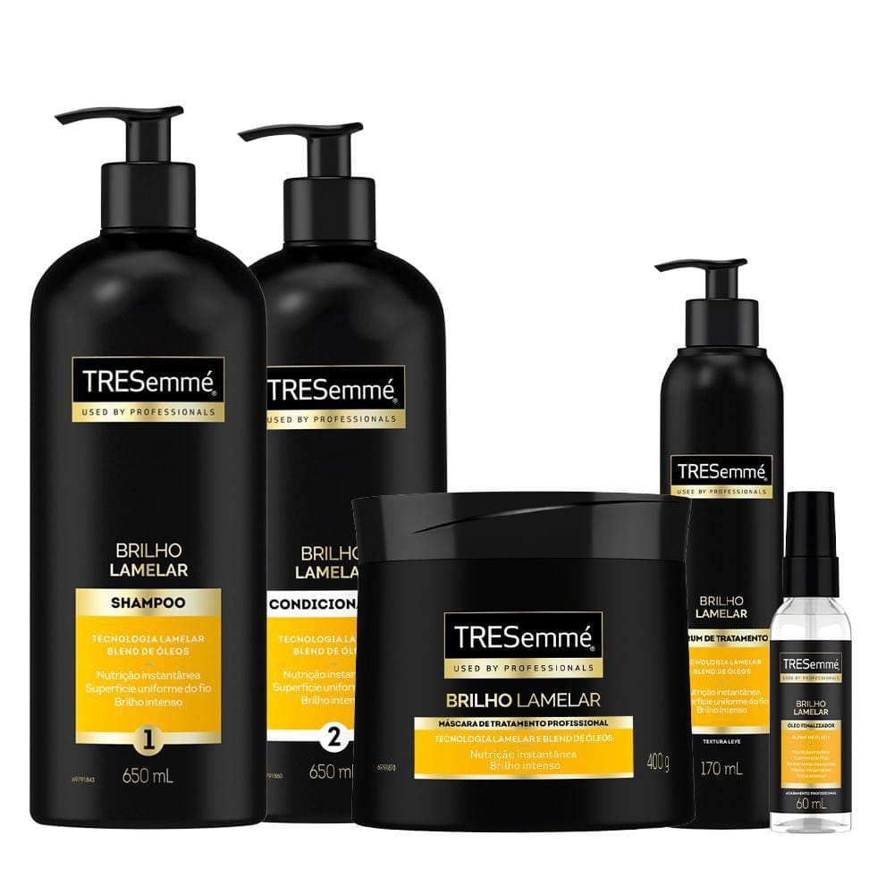 Kit Tresemmé Brilho Lamelar 5 Unidades