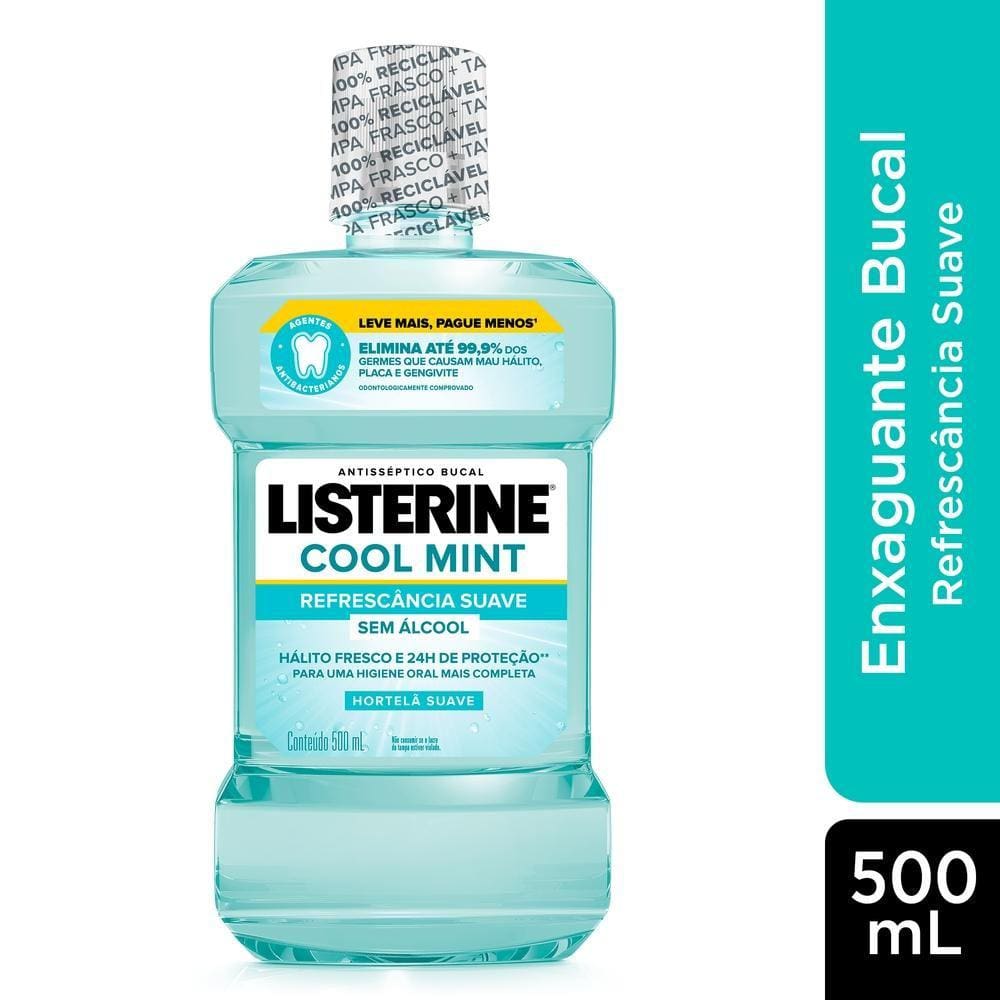 Antisséptico Bucal Listerine Zero 500ml
