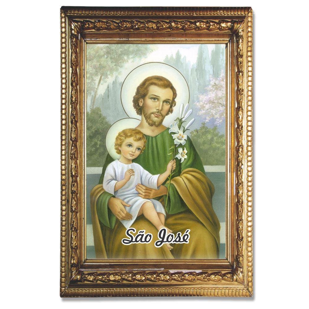 Santinho São José 100 Unidades com oração no verso 10x7 cm