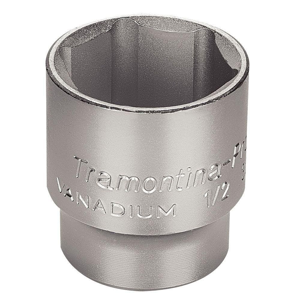 Soquete Sextavado Em Aço Cromo Vanádio 1.1/4” - Encaixe 1/2” Tramontina Pro Tramontina