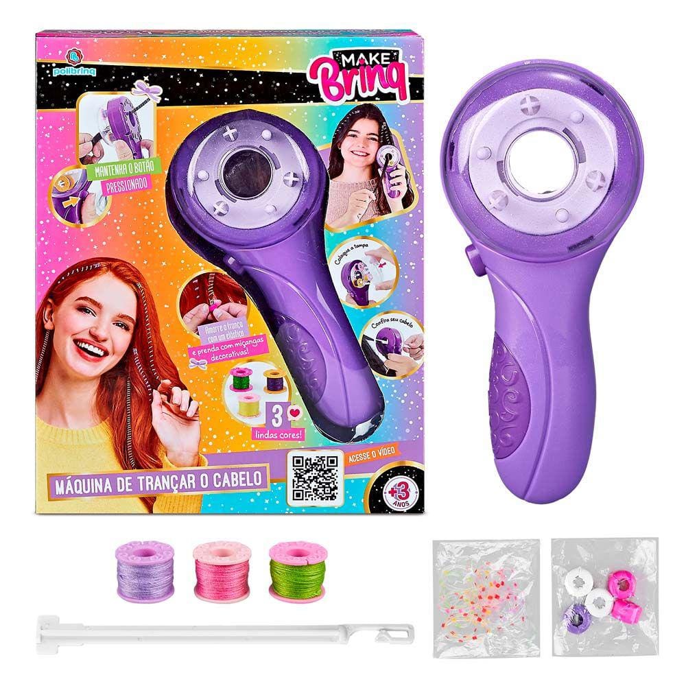 Maquina de tranças Coloridas cabelo Terere Infantil Automático Polirbinq
