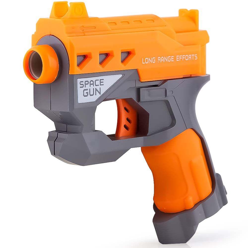 Brinquedo Infantil Lançador de Dardos Supershot Space Longo Alcance Polibrinq