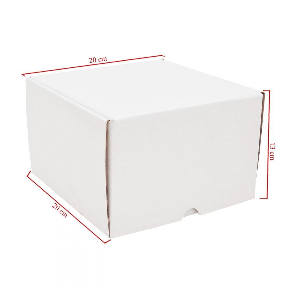 Caixa de Papelão Básica E Funda 20 Unidades Embalagens 20cm x 20cm x 13cm