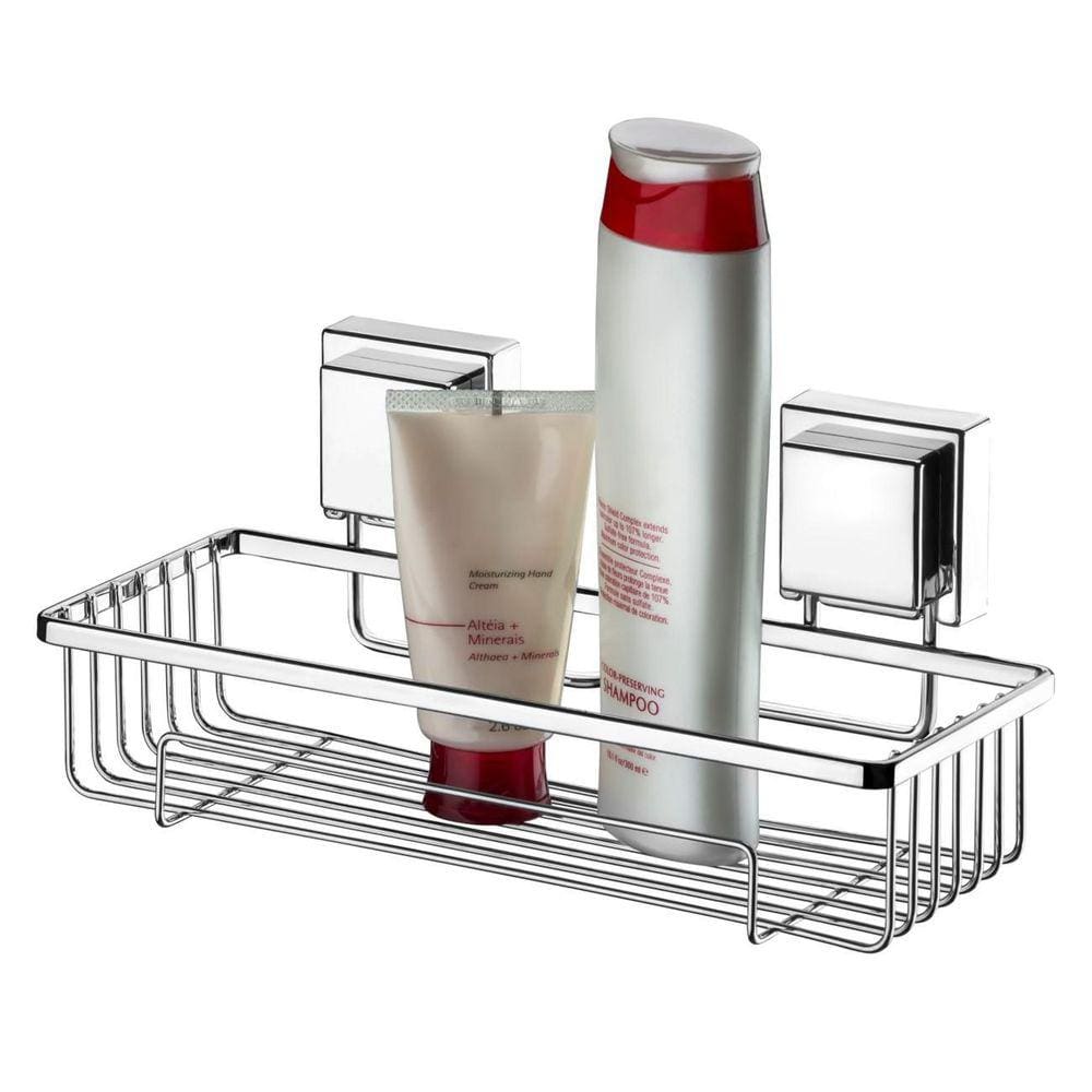 Suporte Porta Shampoo Ventosa Banheiro Cromado Future