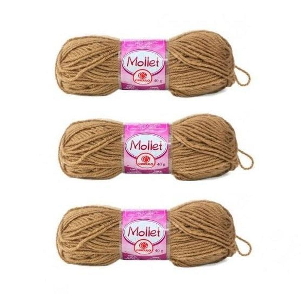 Lã Mollet Marrom Canela | Ideal para Dread, Twist e Rasta