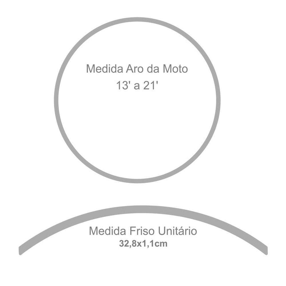 Adesivo Friso Roda Moto Suzuki Branco Branco