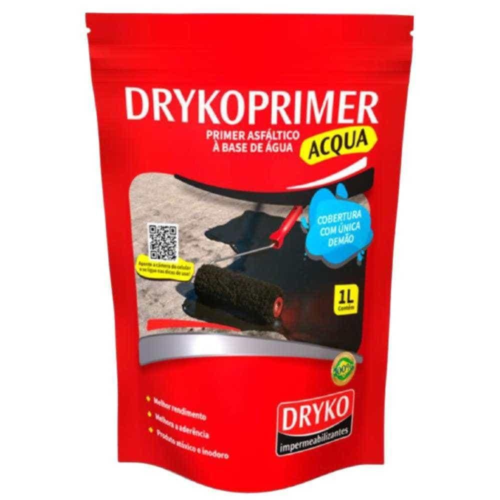 Primer Asfáltico 1 Litro Base de Água Drycoprimer Acqua DRYKO