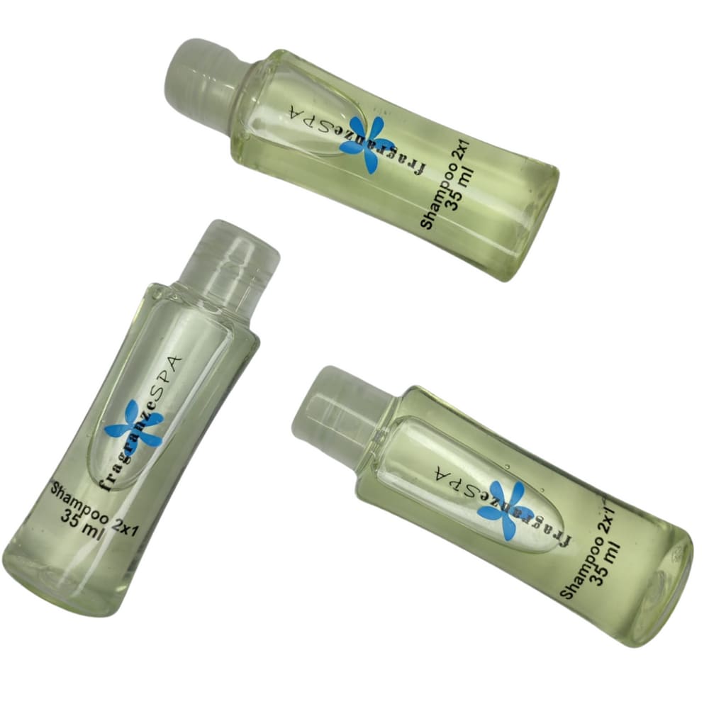 Shampoo Frasco 2em1 Fragranze Spa MJ 30 ml - cx 100 und