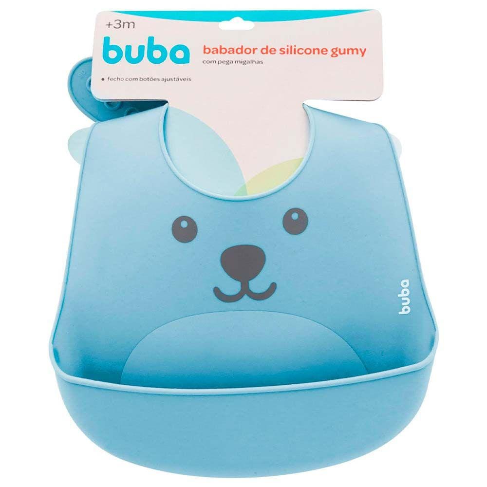 Babador Infantil - Pega Migalhas - Gumy - Azul - Buba