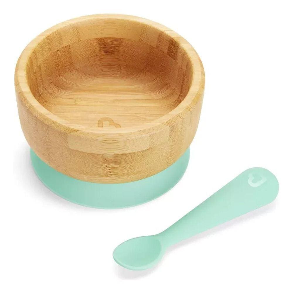 Tigela Bambu Com Ventosa e Talher Munchkin