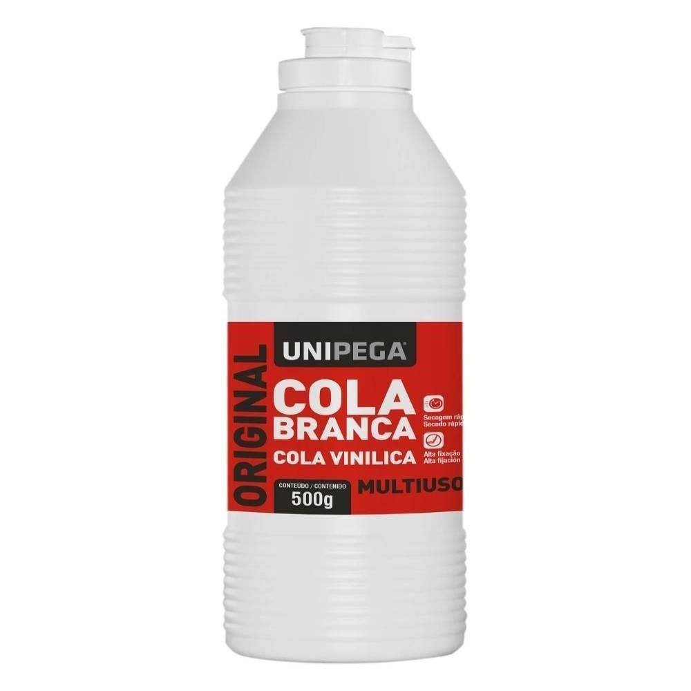 Cola Branca Unipega 500g - Embalagem com 12 Unidades