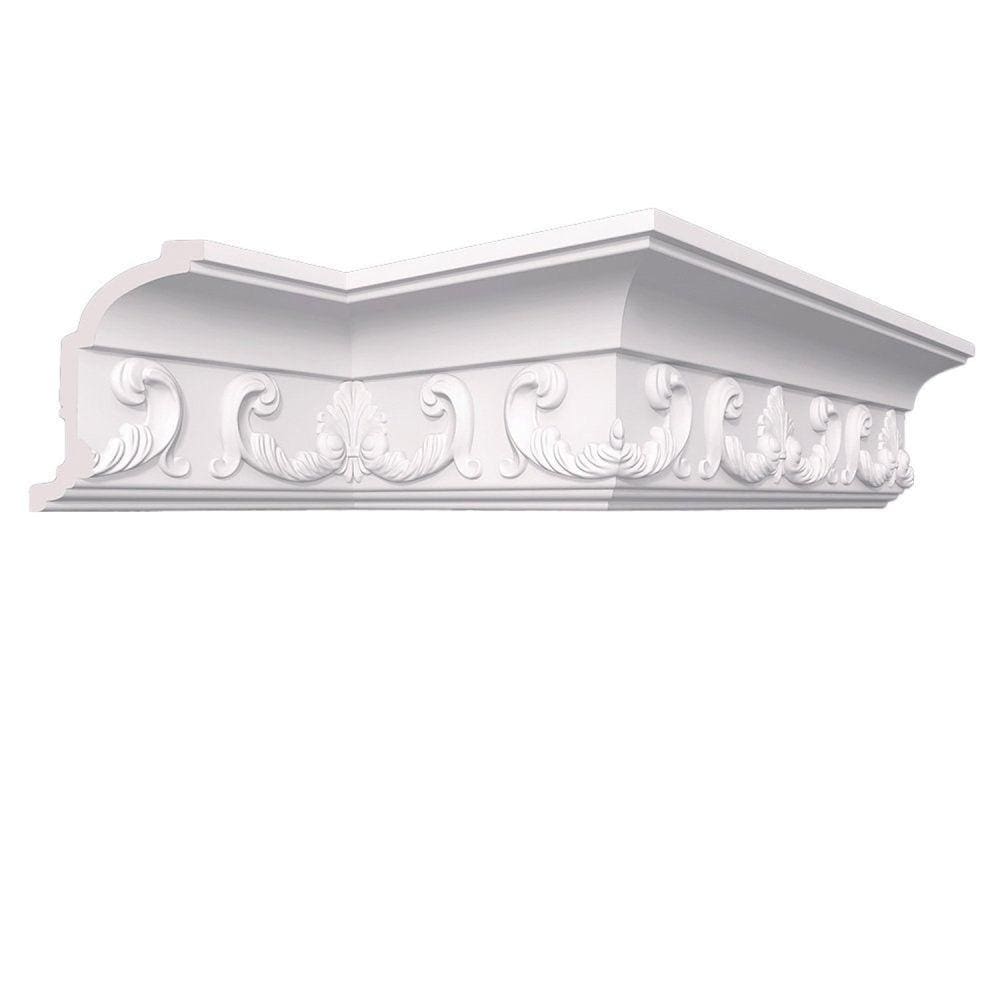 Rodateto Isabell Perfil de Poliestireno HomEstar - caixa com 6 m - Branco