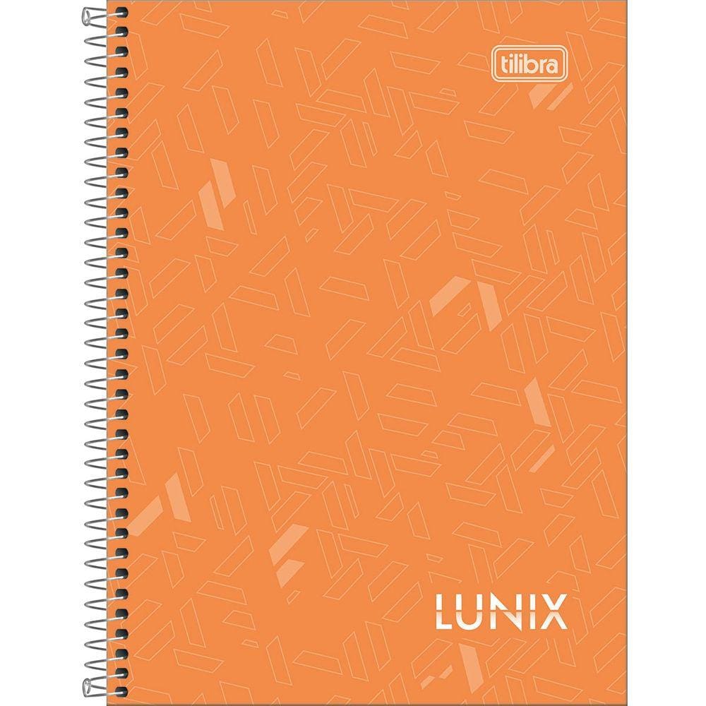 Caderno Espiral Pequeno 1/4 Lunix Espiral 80 Folhas Capa Dura Tilibra