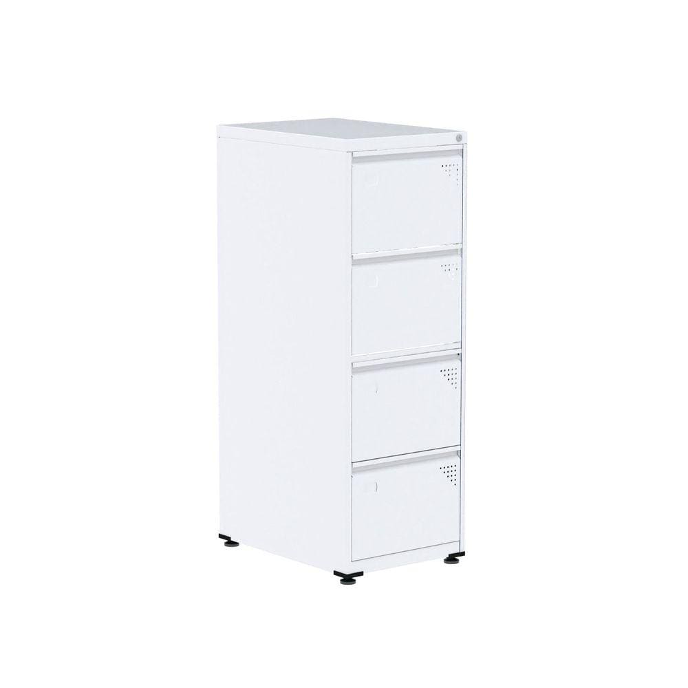 Gaveteiro Arquivo de Aço 4 Gavetas OF04SLTCM Pandin Móveis Branco