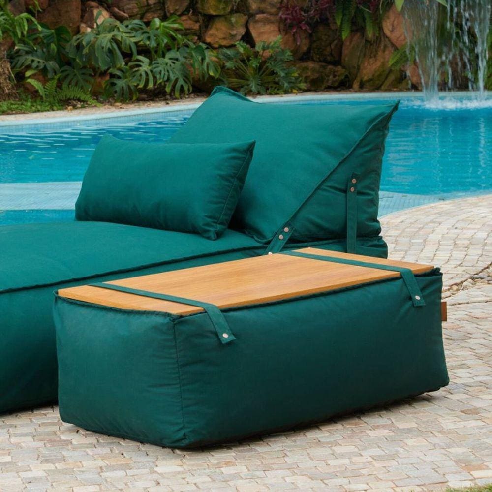 Puff em Outdoor com Tampo Trancoso Verde