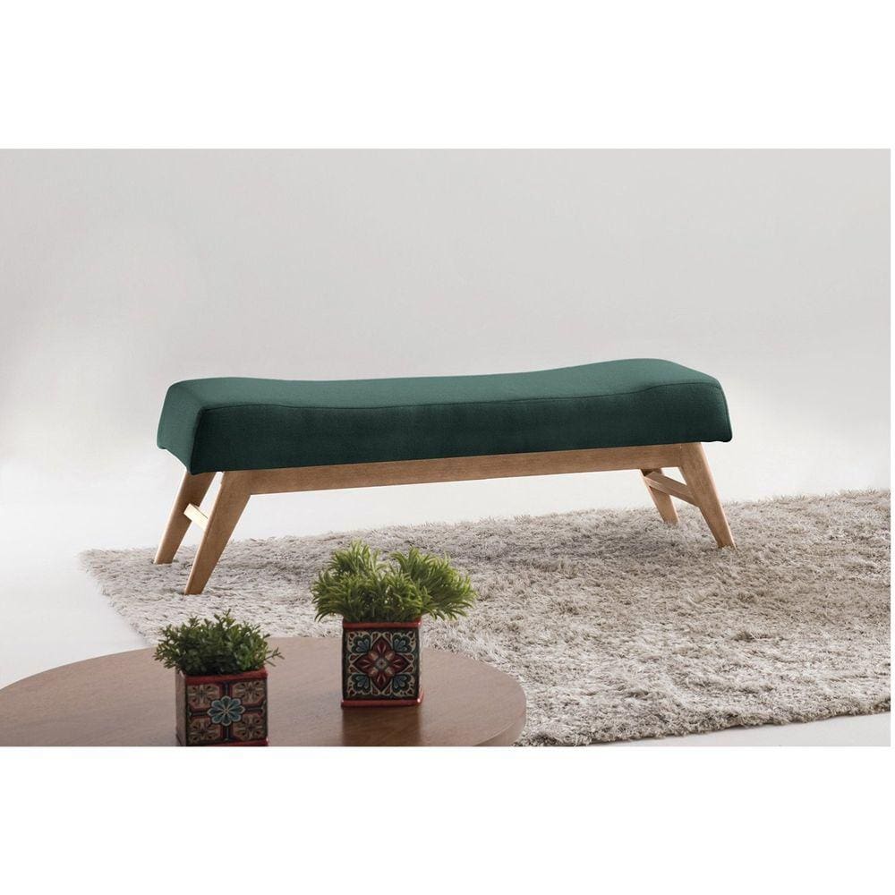Puff 140cm Pés Mel Horus Sofani Verde