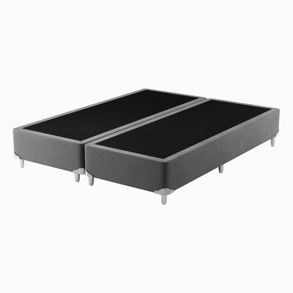 Base Box King 193cm x 203cm x 37cm Cinza